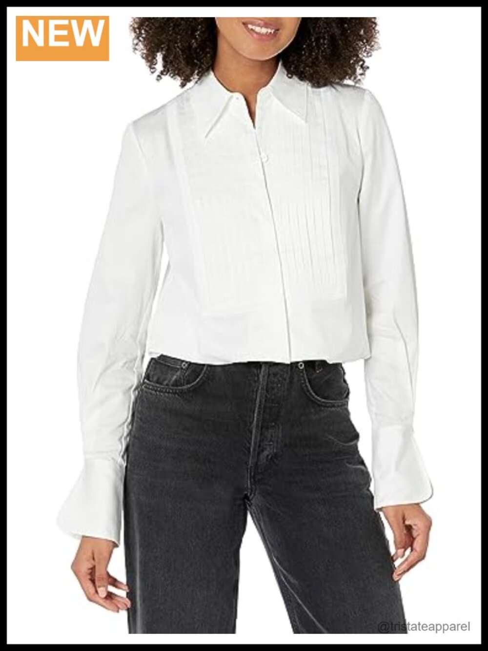 Organic Cotton Women's Classic Button Down Shirt - Long Sleeve Collared
